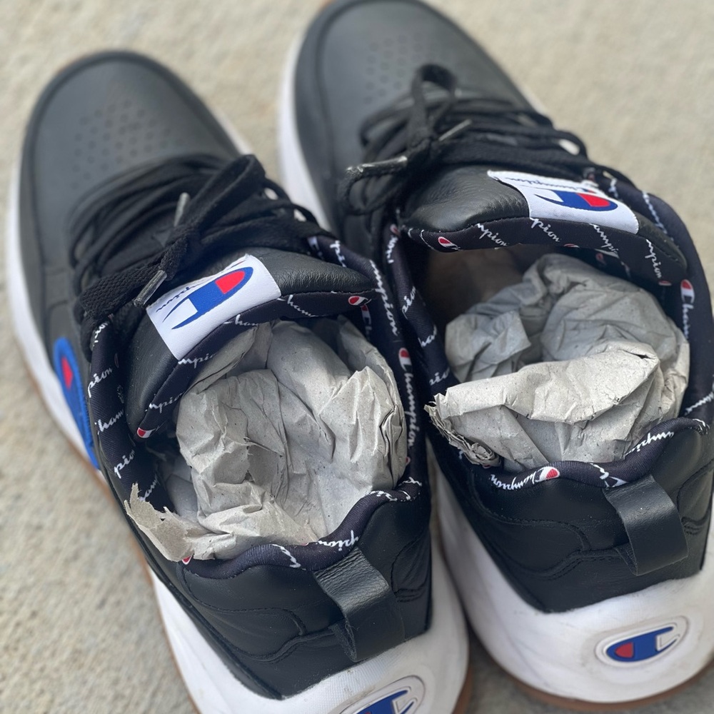 Men Champion Black and White Sneakers